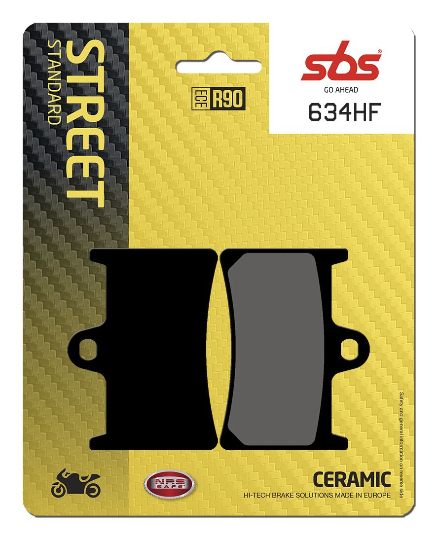SBS BRAKE PAD CERAMIC STREET 634HF