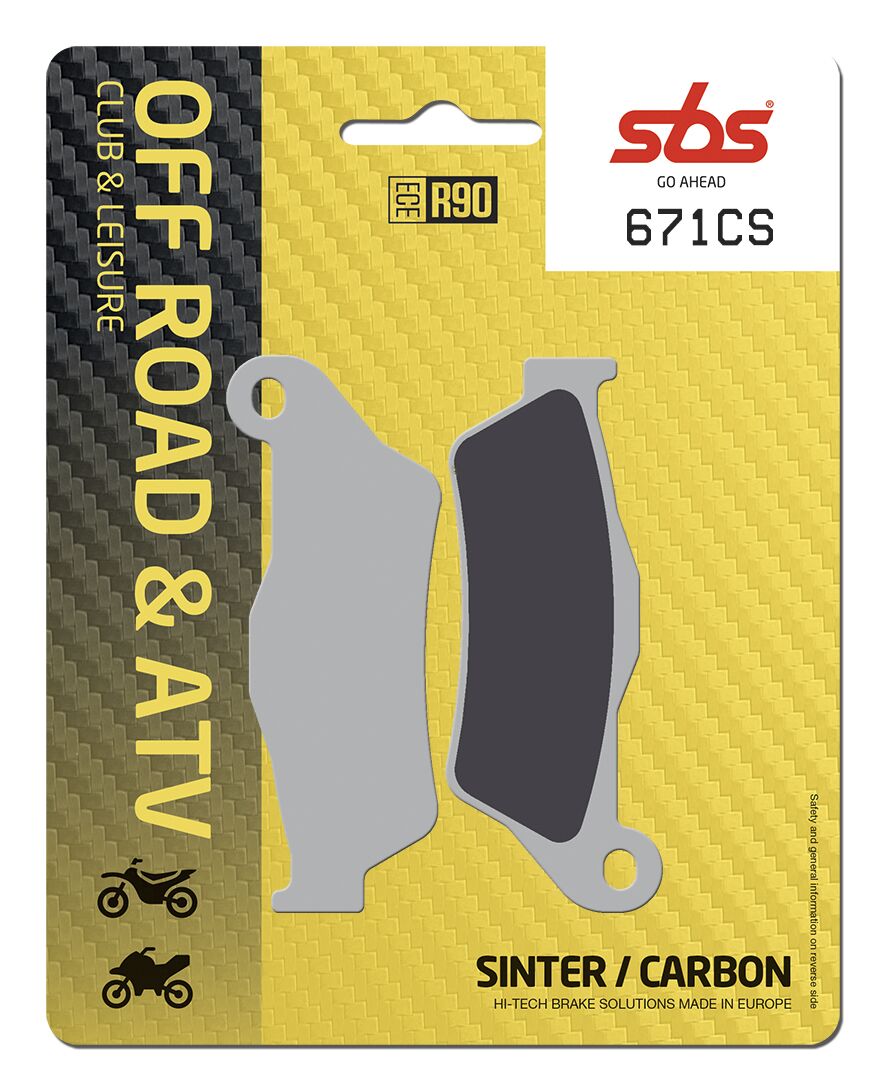 SBS BRAKE PAD CARBON SINTER HI-TECH 671CS