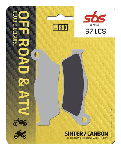 SBS BRAKE PAD CARBON SINTER HI-TECH 671CS
