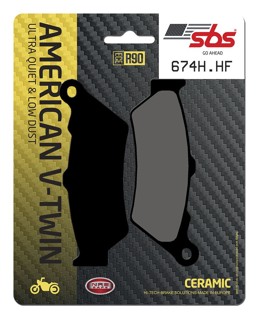 SBS BRAKE PAD CERAMIC STREET 674H.HF