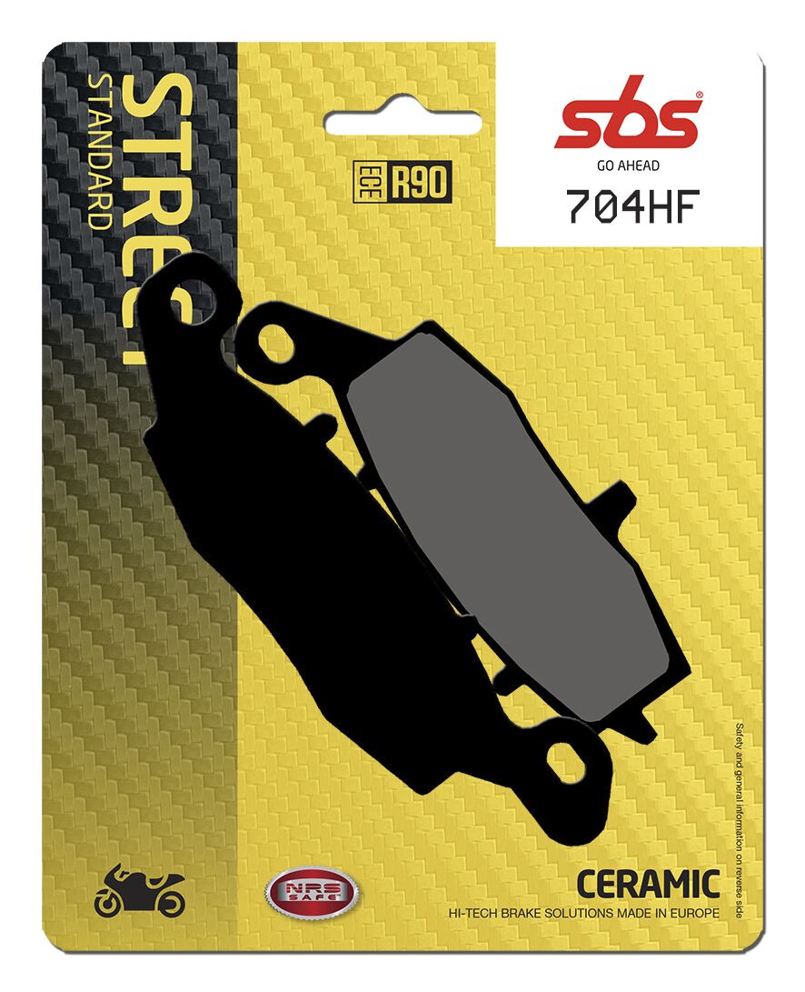 SBS BRAKE PAD CERAMIC STREET 704HF