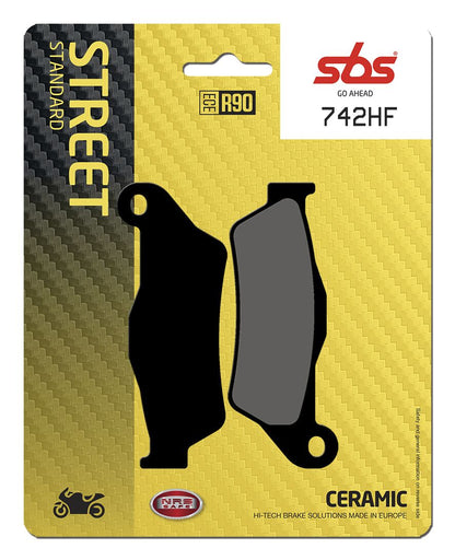 SBS BRAKE PAD CERAMIC STREET 742HF