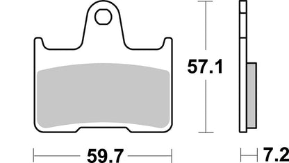 SBS BRAKE PAD RQ CARBON HI-TECH ROAD RACING 984RQ