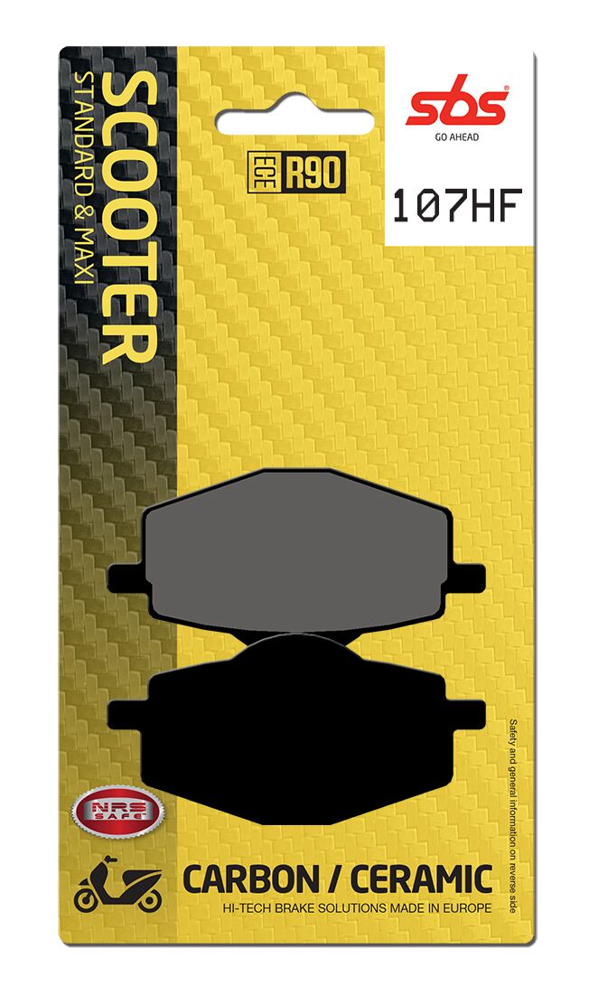 SBS BRAKE PAD CERAMIC STREET 107HF