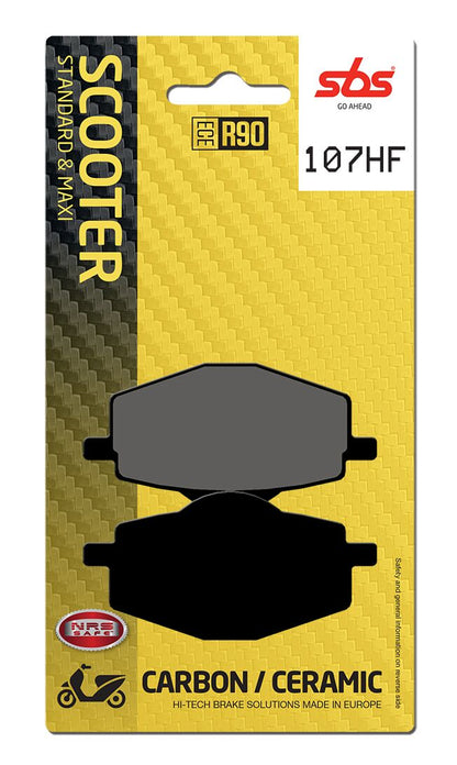 SBS BRAKE PAD CERAMIC STREET 107HF