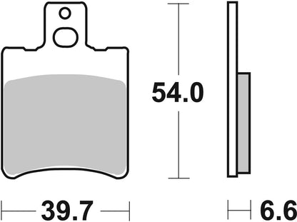 SBS BRAKE PAD CARBON HI-TECH STREET 114CT