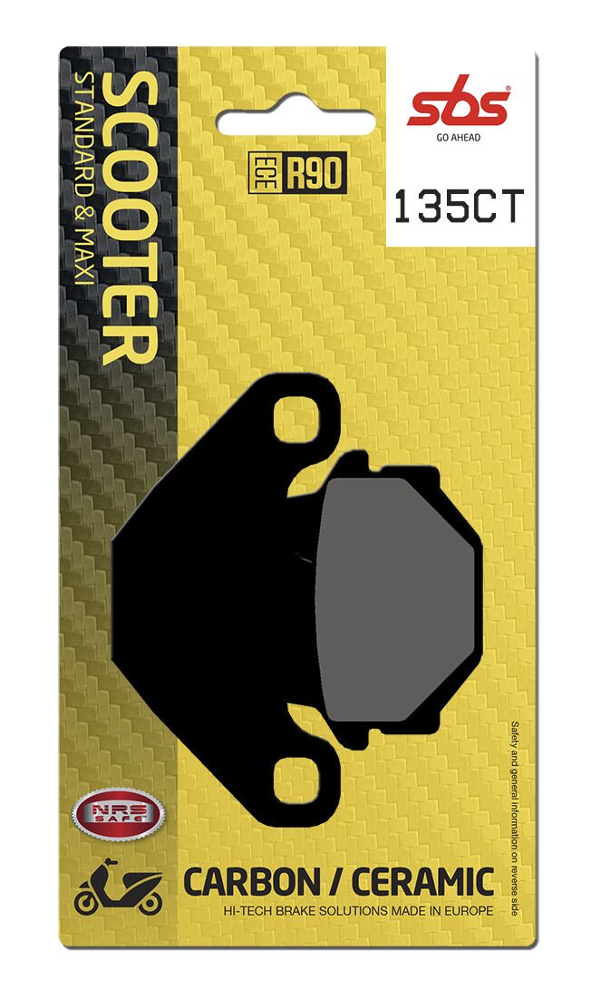 SBS BRAKE PAD CARBON HI-TECH STREET 135CT