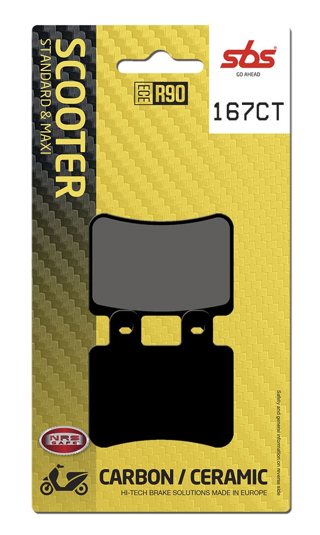 SBS BRAKE PAD CARBON HI-TECH STREET 167CT