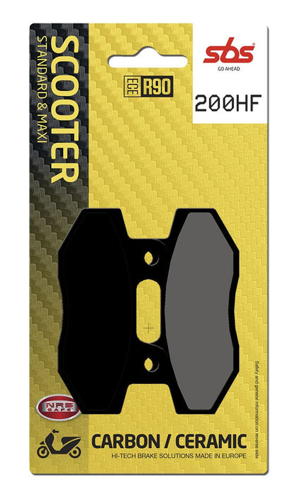 SBS BRAKE PAD CERAMIC STREET 200HF