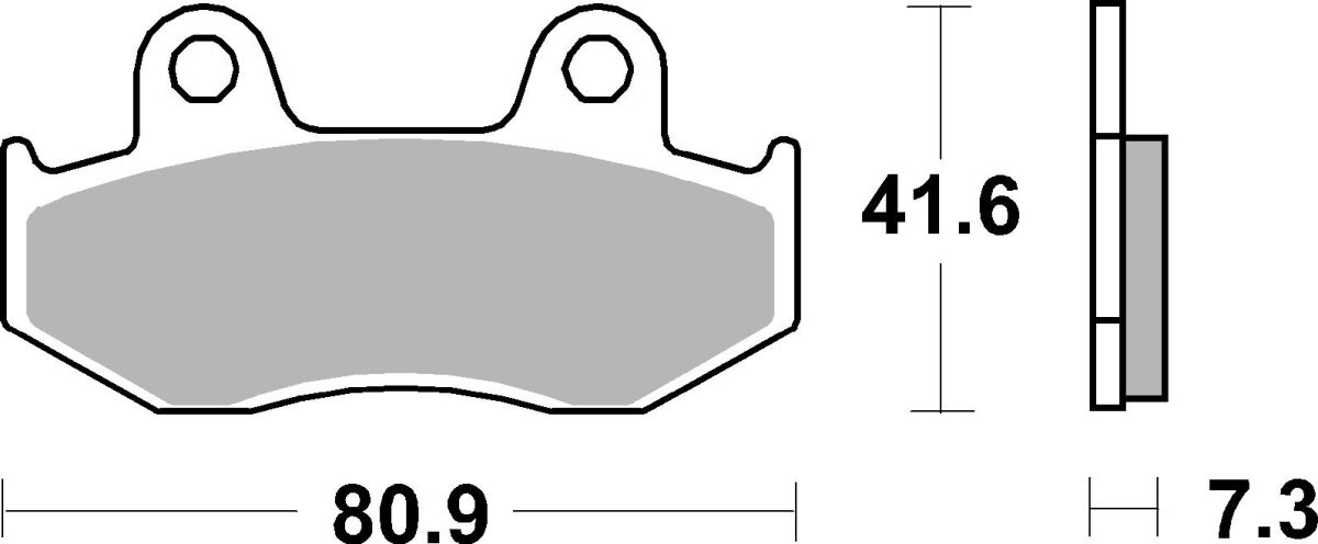 SBS BRAKE PAD CERAMIC STREET 104HF