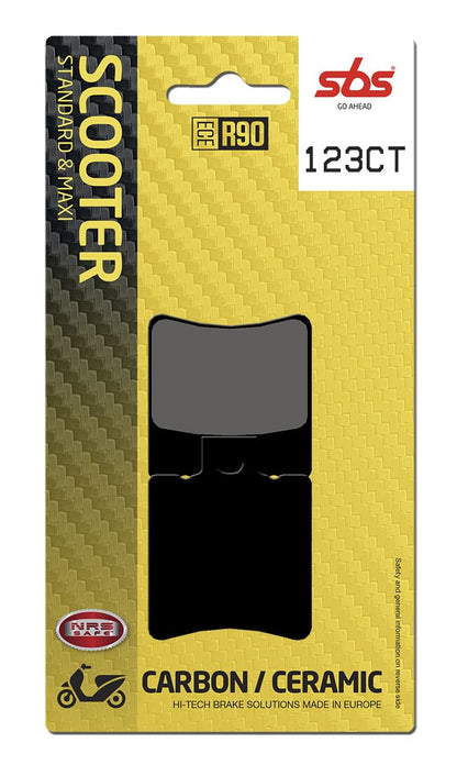 SBS BRAKE PAD CARBON HI-TECH STREET 123CT
