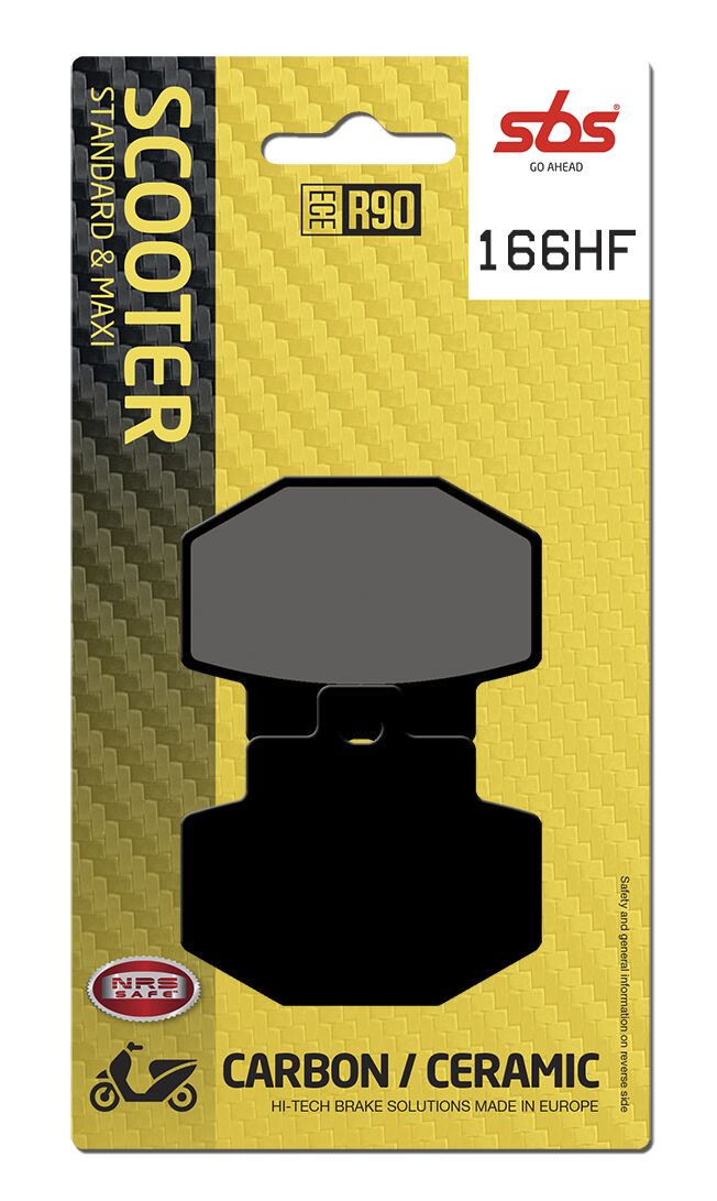 SBS BRAKE PAD CERAMIC STREET 166HF