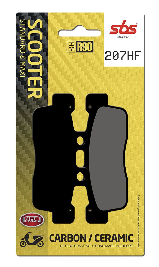 SBS BRAKE PAD CERAMIC STREET 207HF