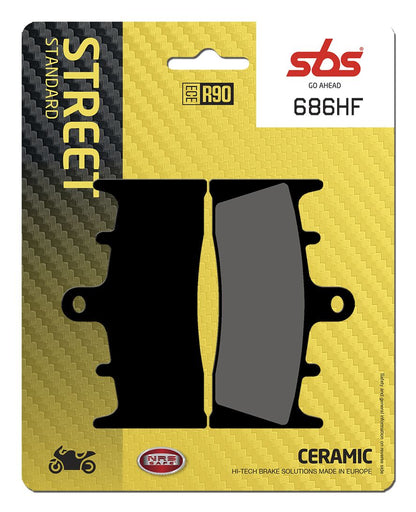 SBS BRAKE PAD CERAMIC STREET 686HF