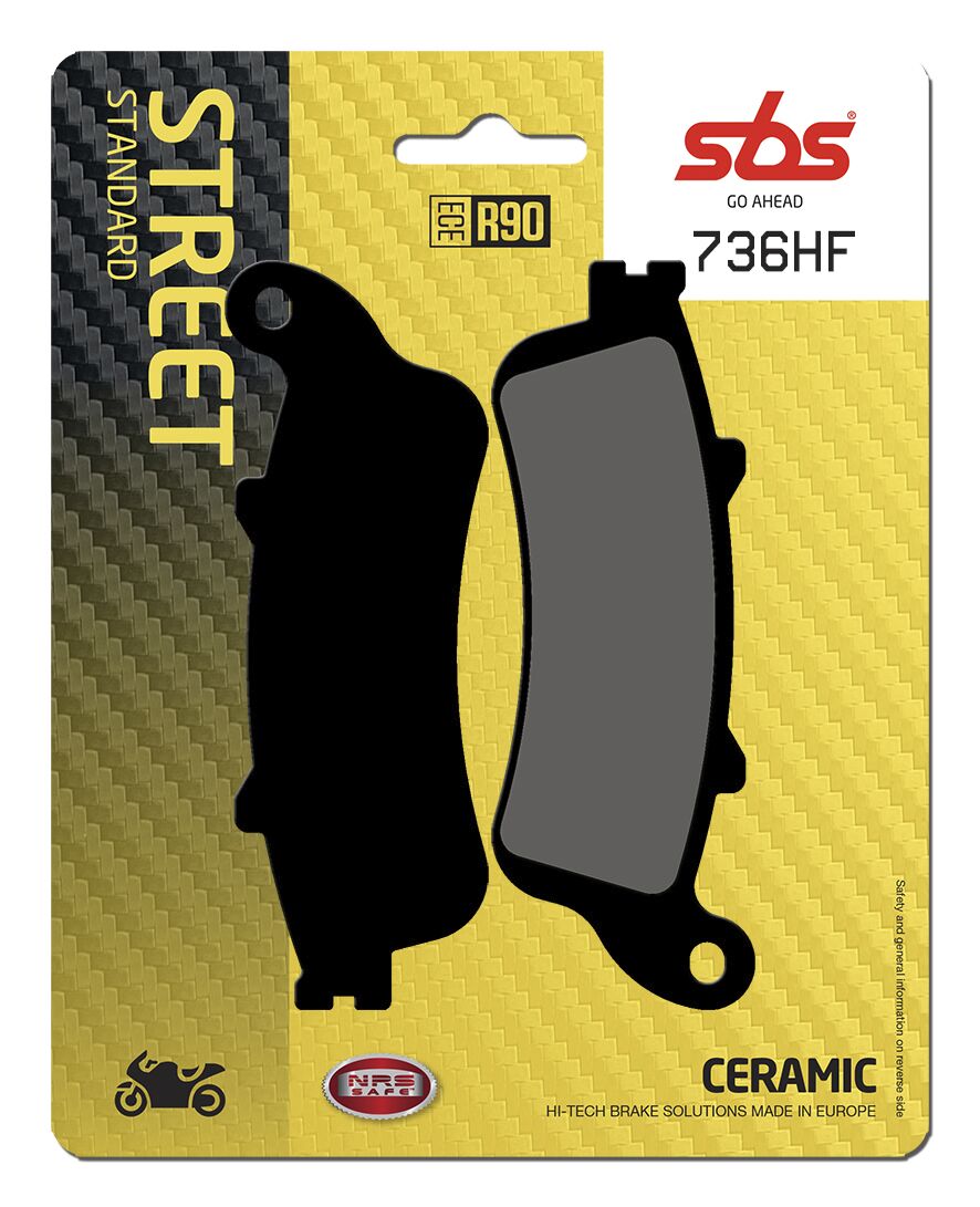 SBS BRAKE PAD CERAMIC STREET 736HF