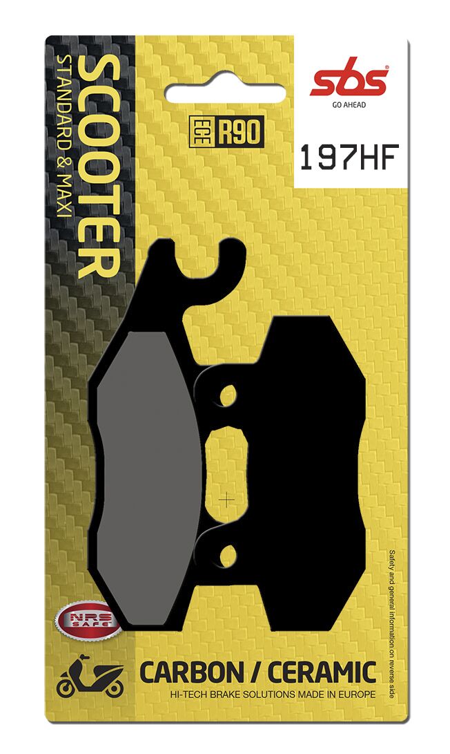 SBS BRAKE PAD CERAMIC STREET 197HF