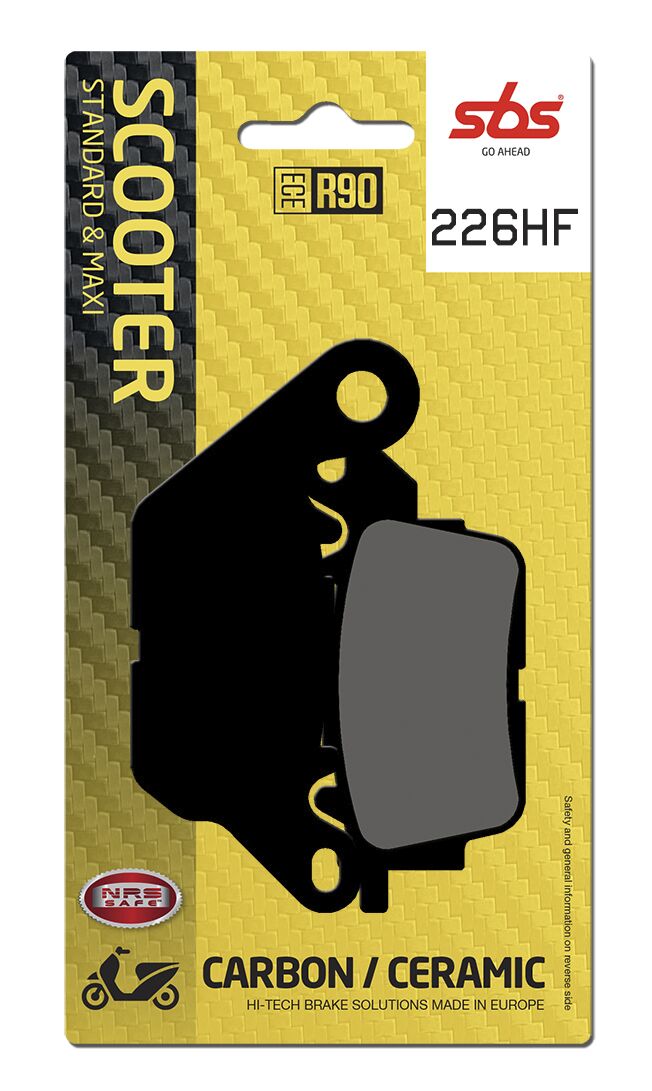 SBS BRAKE PAD CERAMIC STREET 226HF