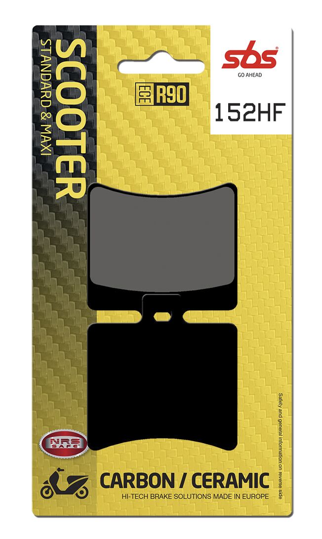 SBS BRAKE PAD CERAMIC STREET 152HF