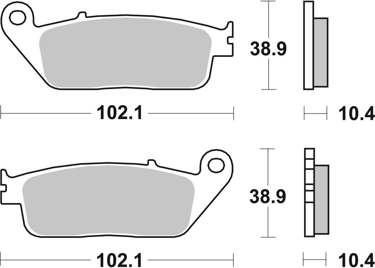 SBS BRAKE PAD CERAMIC STREET 181HF