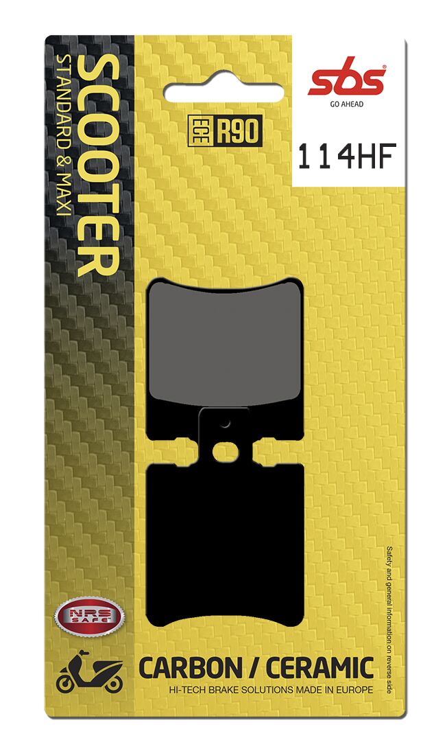 SBS BRAKE PAD CERAMIC STREET 114HF