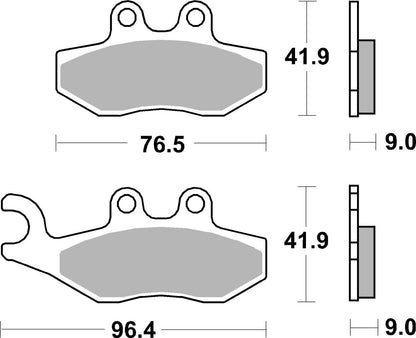SBS BRAKE PAD CERAMIC STREET 177HF