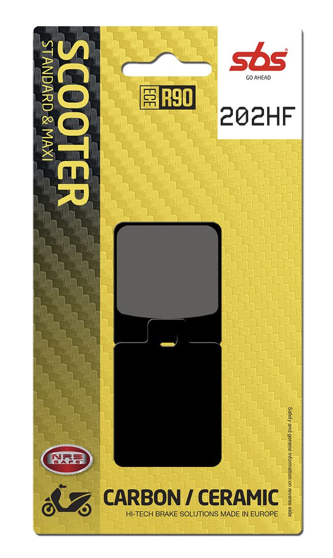 SBS BRAKE PAD CERAMIC STREET 202HF