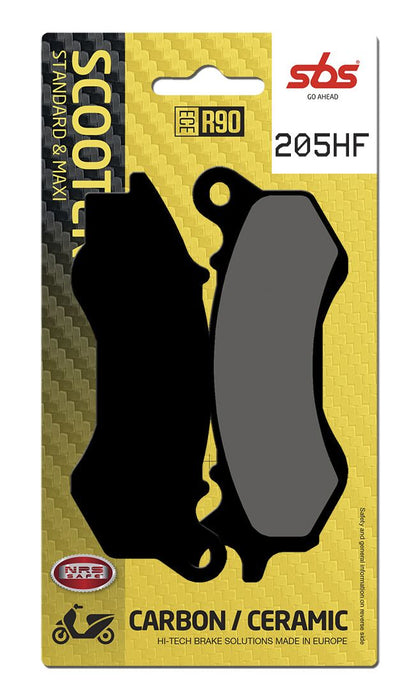 SBS BRAKE PAD CERAMIC STREET 205HF