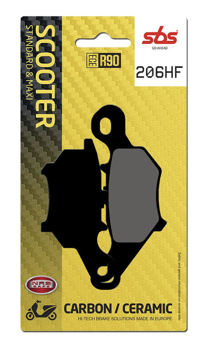 SBS BRAKE PAD CERAMIC STREET 206HF