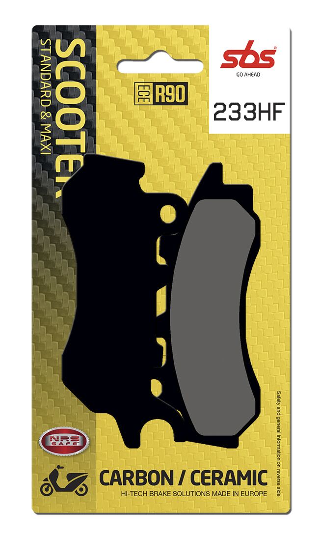 SBS BRAKE PAD CERAMIC STREET 233HF