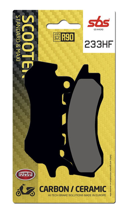 SBS BRAKE PAD CERAMIC STREET 233HF