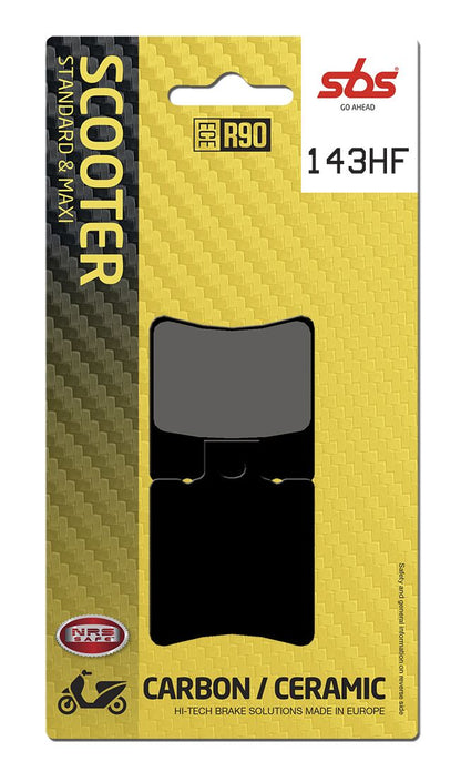 SBS BRAKE PAD CERAMIC STREET 143HF