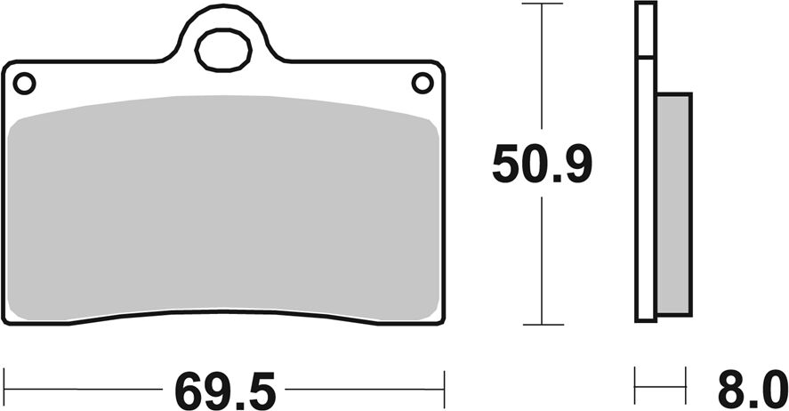 SBS BRAKE PAD CARBON RACE 566DC