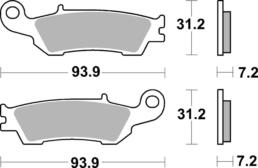SBS BRAKE PAD SINTER EVO HI-TECH OFFROAD 840RSI