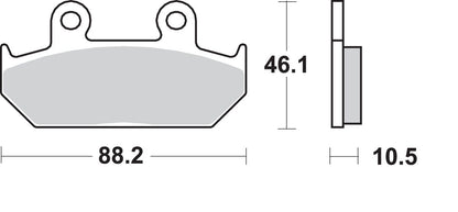 SBS BRAKE PADS SBS 647HF 647HF
