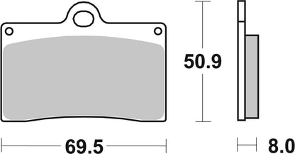 SBS Brake Pad Ceramic Hi-Tech 566HF