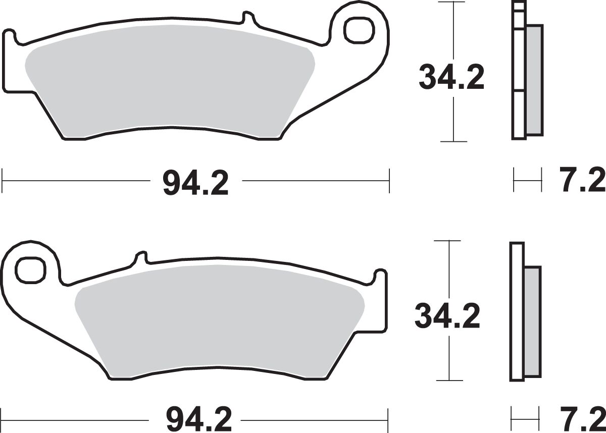 SBS BRAKE PAD SINT/CAR OFF 694SI