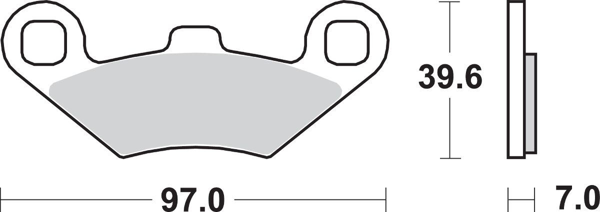 SBS BRAKE PADS SBS 716ATS 716ATS