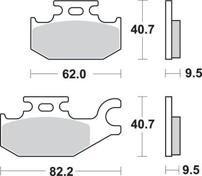 SBS BRAKE PAD SINT/CAR OFF 754SI