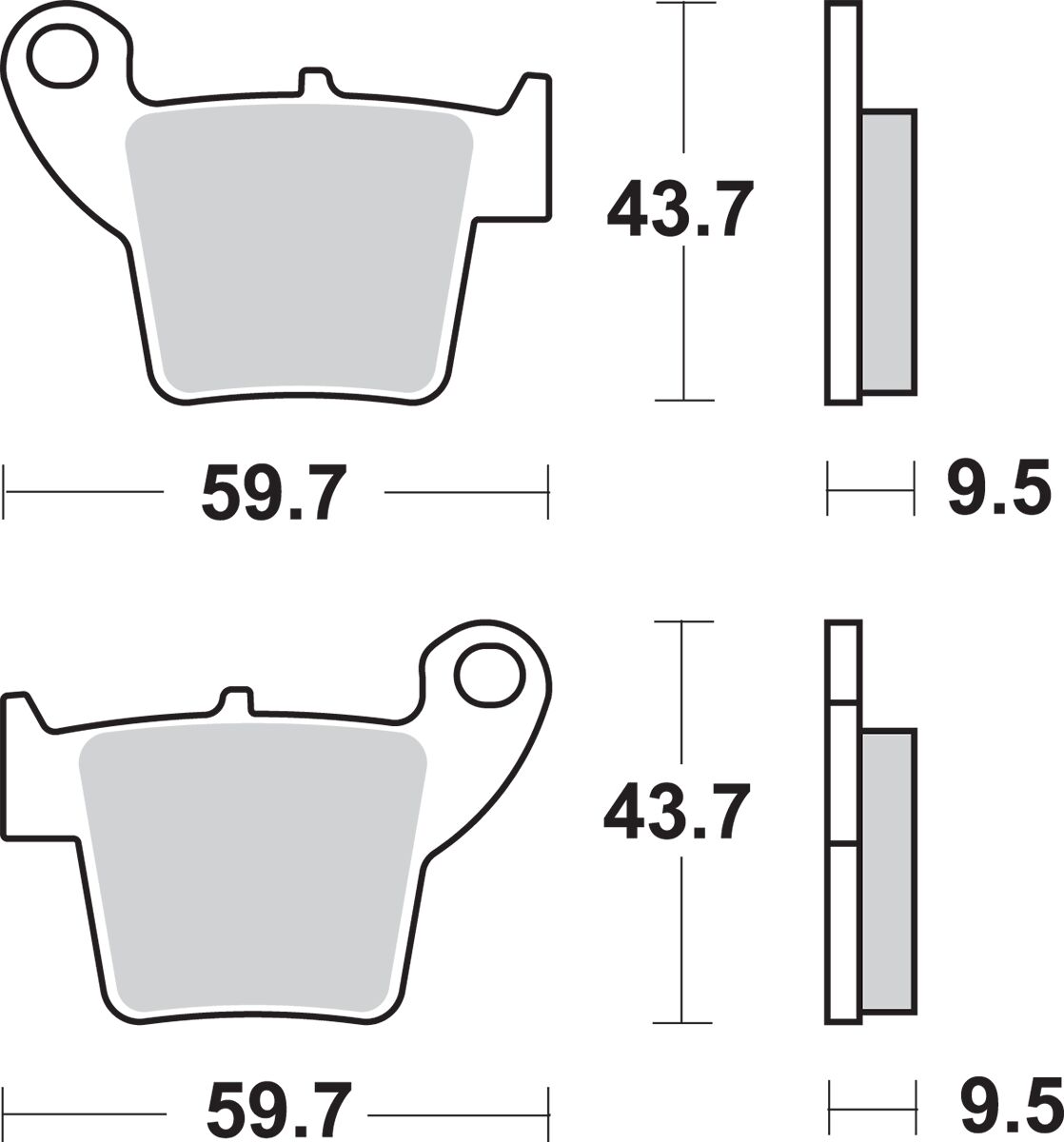 SBS BRAKE PAD SINT/CAR OFF 777SI