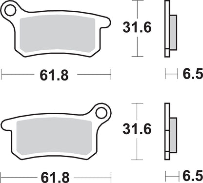 SBS Brake Pads Sinter Carbon Offroad 783SI