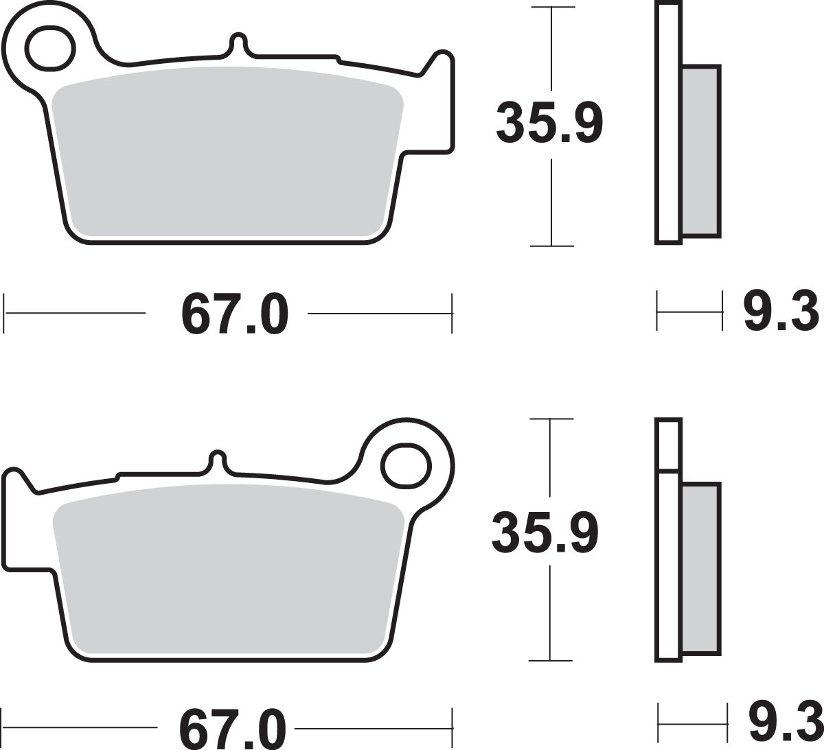 SBS BRAKE PAD SINT/CAR OFF 790SI