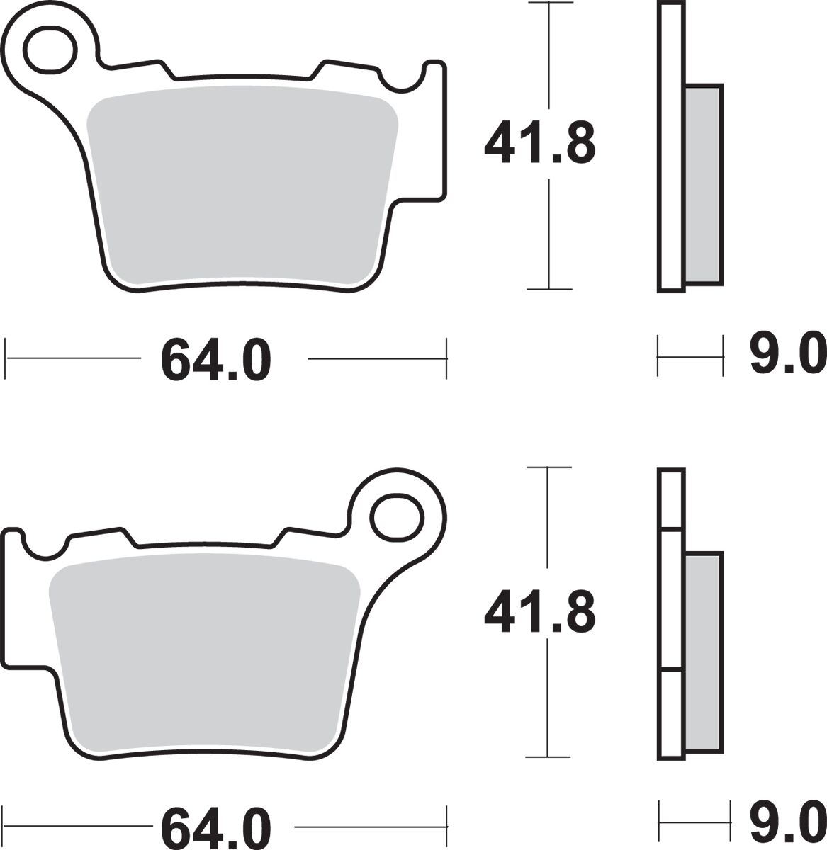 SBS BRAKE PAD SINT/CAR OFF 791SI