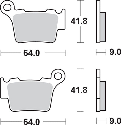 SBS BRAKE PAD SINT/CAR OFF 791SI