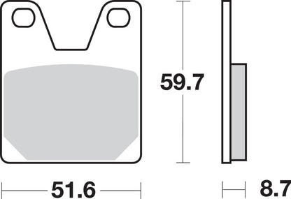 SBS BRAKE PADS SBS 733LS.S 733LS