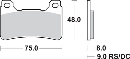SBS BRAKE PADS SBS 809HS 809HS
