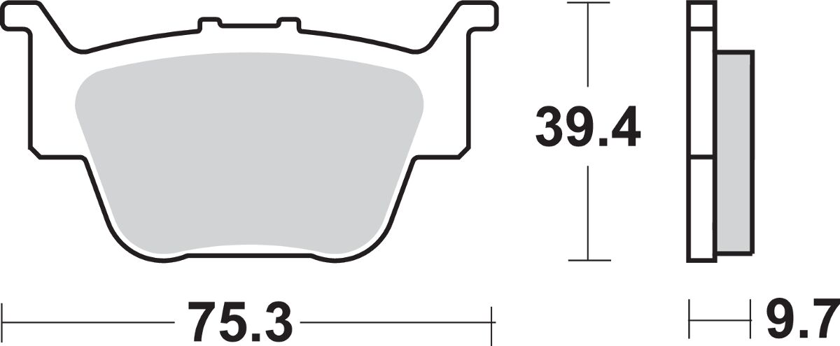 SBS BRAKE PAD SINT/CAR OFF 813SI