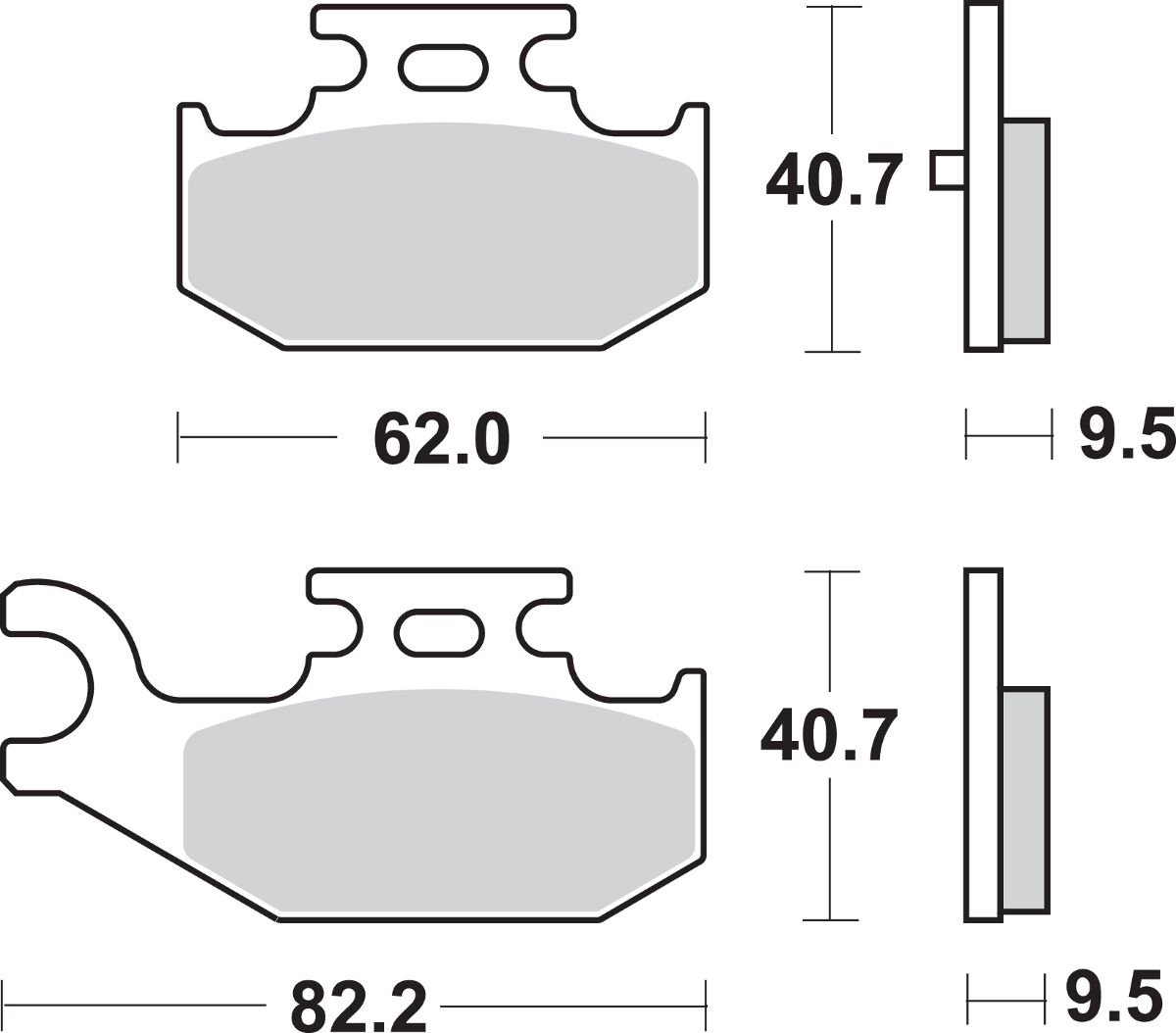 SBS BRAKE PAD SINT/CAR OFF 816SI