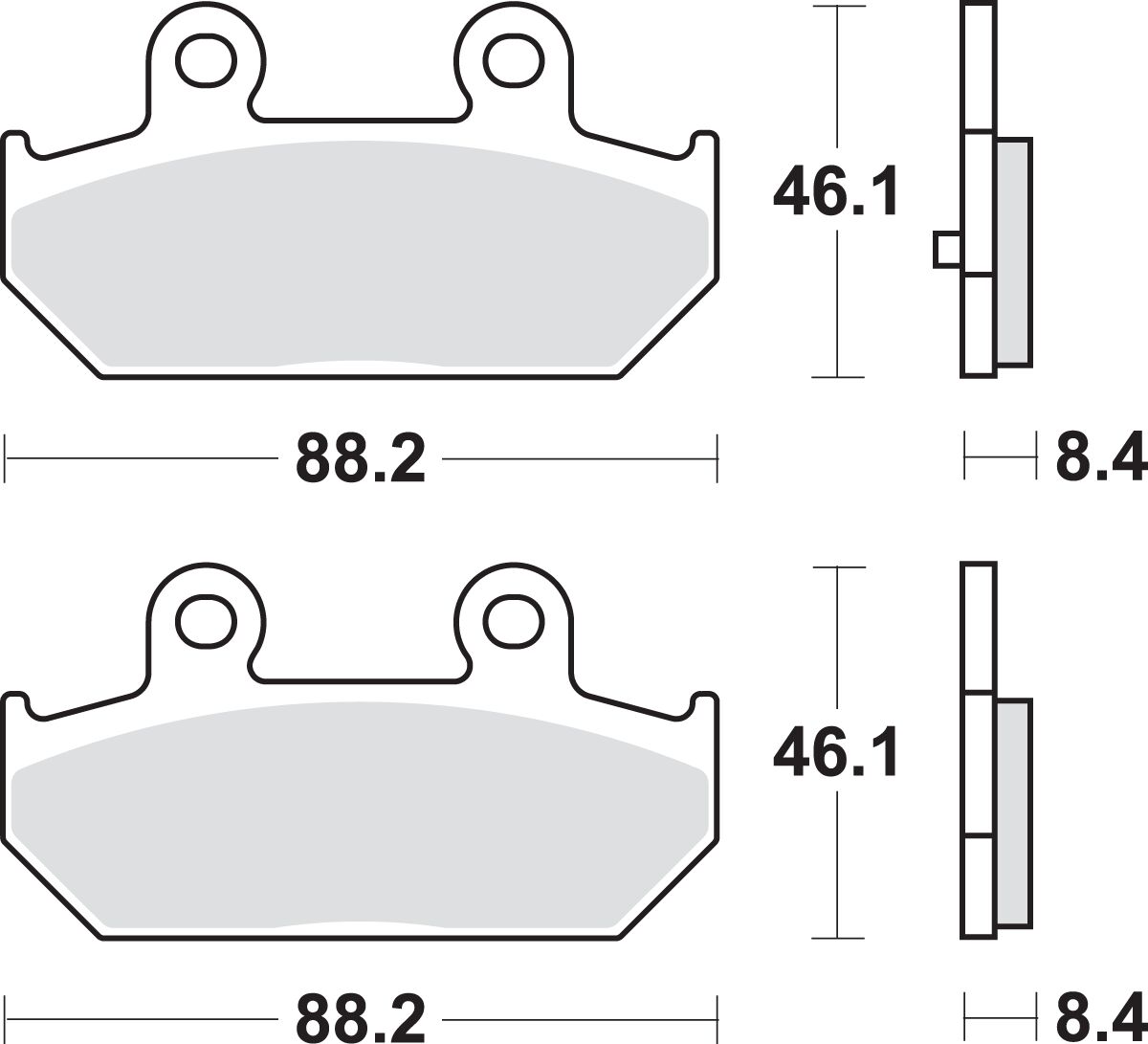 SBS BRAKE PAD SINT SCOOT 182MS