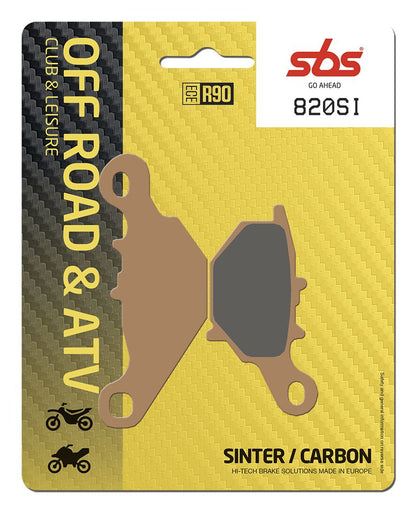 SBS Brake Pad Sinter Carbon Hi-Tech Offroad 820SI