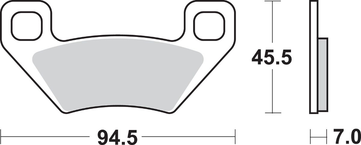 SBS BRAKE PADS SBS 822ATS 822ATS